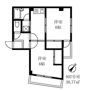 東京都新宿区西早稲田1【マンション】の間取り