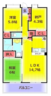 プラチド【4階】の間取り