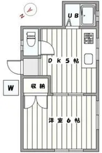コーポ竹【1階】の間取り