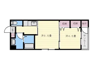 Hill House【1階】の間取り