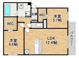 大阪府大阪市阿倍野区天王寺町南2【アパート】の間取り