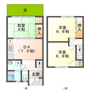 Casa Vista B棟【1階】の間取り