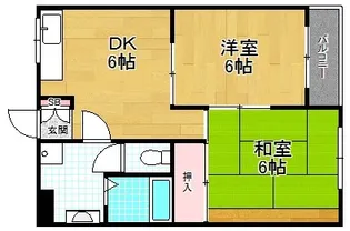 フラワーハイム97【3階】の間取り