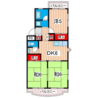 サクラヒル【4階】の間取り