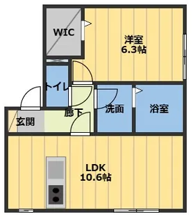 エフクレフ【1階】の間取り