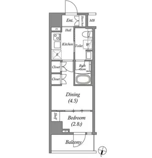 ARKMARK志茂Sta.【5階】の間取り