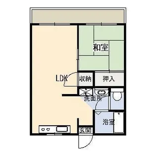 タウニィ石丸【1階】の間取り