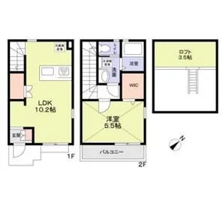 神奈川県鎌倉市材木座5【一戸建】の間取り