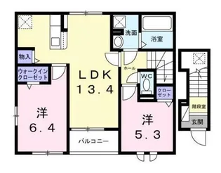 ハウス フェリーチェ I【2階】の間取り