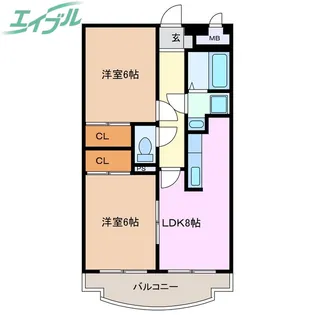 エクセレンス【1階】の間取り