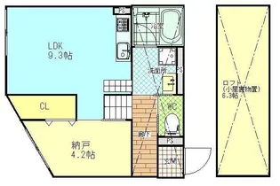 スマイシアApartment西条町【1階】の間取り