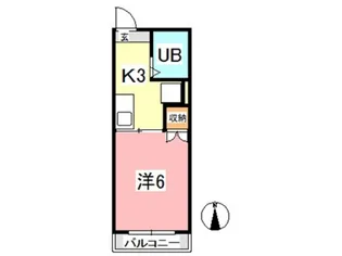 マンションみふねNo8【1階】の間取り