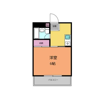 一由ハイツ新大宮【2階】の間取り