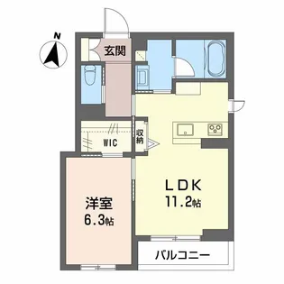 CoeurMaison内方【3階】の間取り