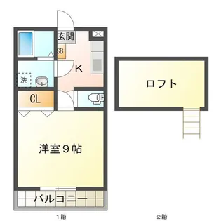 1Kの間取り画像