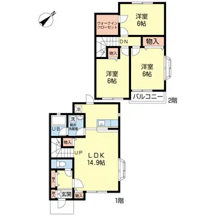 千葉県千葉市緑区誉田町1【一戸建】の間取り