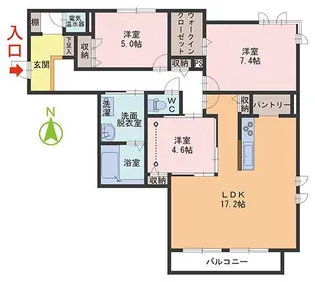 グランエトワール【3階】の間取り
