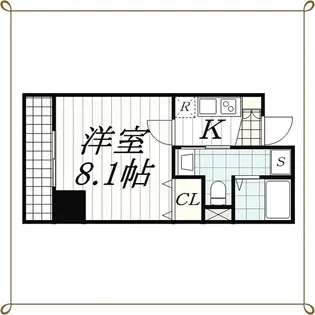 Humanハイム千葉本町【6階】の間取り