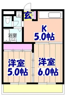 エステートマリン【4階】の間取り
