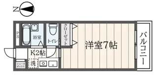 メゾンエスト【1階】の間取り