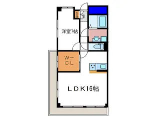 メゾン墨染【1階】の間取り