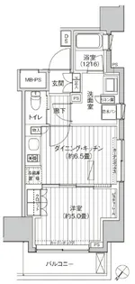 ヒューリックレジデンス駒込【4階】の間取り