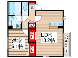 グランメゾン松ヶ丘 A棟【1階】の間取り