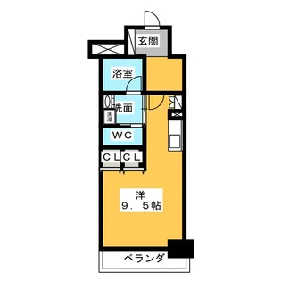ヒヴィ・カーサ名駅西【6階】の間取り