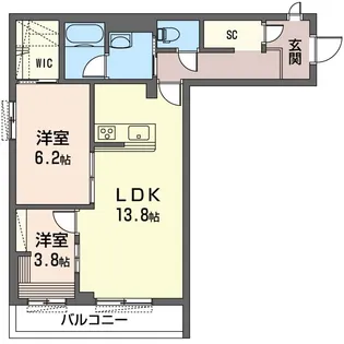 シャーメゾン湘南辻堂 (3F)【3階】の間取り
