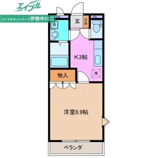 イーストブルー【2階】の間取り