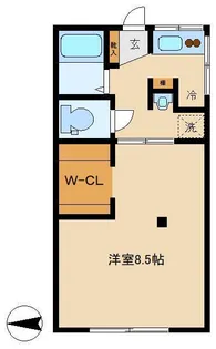ハウスカブラキ【1階】の間取り