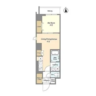 GRANSITE千代田秋葉原【5階】の間取り