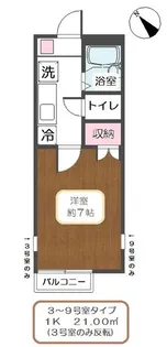 東京都江戸川区鹿骨5【アパート】の間取り