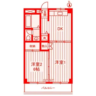 アーバンヒルズ新子安【3階】の間取り