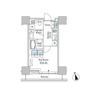 ベルファース芝浦タワー【11階】の間取り