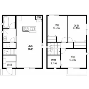 千葉県市川市八幡6【一戸建】の間取り