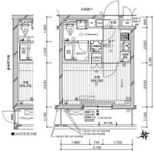 メインステージ南蒲田【1階】の間取り