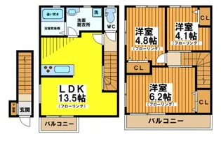 東京都渋谷区本町6【アパート】の間取り