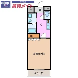 リヴァージュ B棟【2階】の間取り