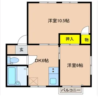 エトアール上柴【2階】の間取り