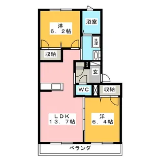 天主閣【2階】の間取り
