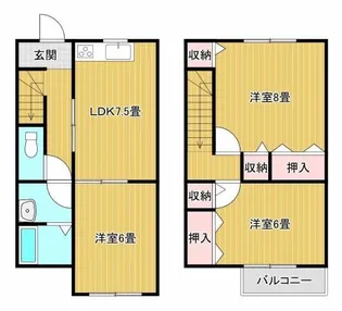 静岡県浜松市中央区西山町【一戸建】の間取り