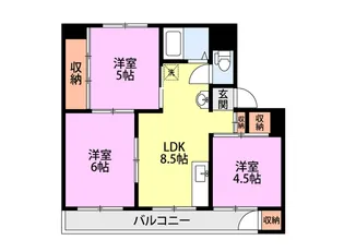 ヴィラナリー上越II【2階】の間取り