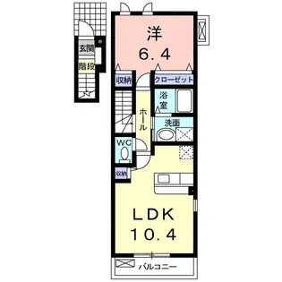 宮城県多賀城市浮島字西沢【アパート】の間取り
