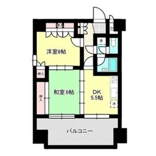 朝日プラザ木町通【7階】の間取り