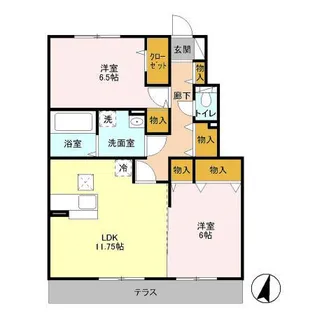 ラフィーネ II【1階】の間取り