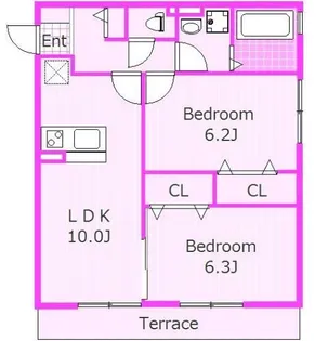 ドルチェ伊勢町【3階】の間取り