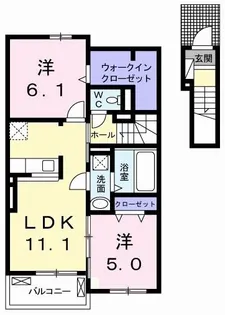アイリス・II【2階】の間取り