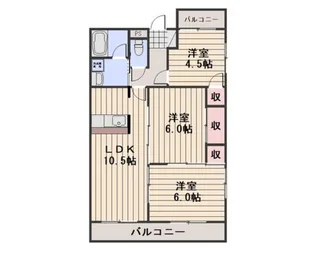 フォートレス藤崎【3階】の間取り