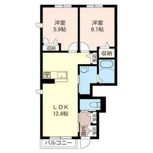 プルメリア【1階】の間取り